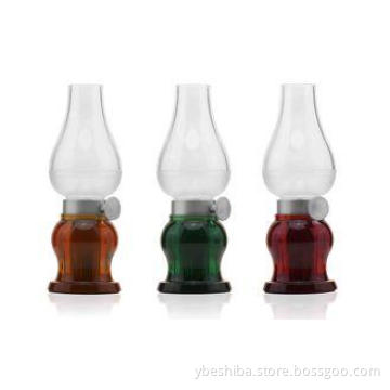 blowing function retro style Rechargeable LED Table Lamp gr